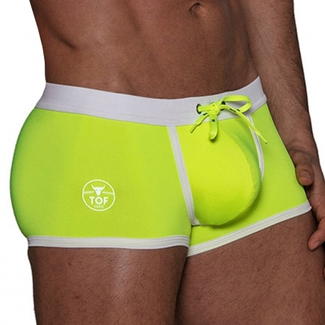 TOF Paris Neon Swim Trunks - Neon Yellow