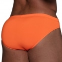 TOF Paris Slip de Bain Bikini Neon Orange Fluo