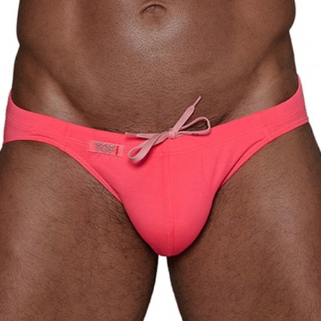 TOF Paris Neon Swim Bikini Briefs - Neon Pink