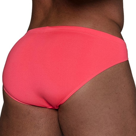 TOF Paris Neon Swim Bikini Briefs - Neon Pink