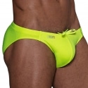 TOF Paris Slip de Bain Bikini Neon Jaune Fluo