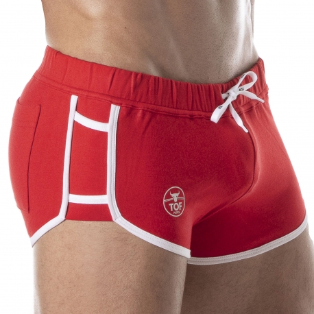 TOF Paris Retro Shorts - Red