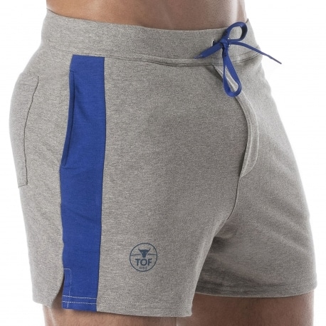 TOF Paris Football Shorts - Heather Grey