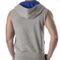 TOF Paris Sporty Sleeveless Hoodie - Heather Grey