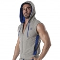 TOF Paris Sporty Sleeveless Hoodie - Heather Grey