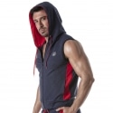 TOF Paris Sporty Sleeveless Hoodie - Navy