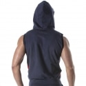 TOF Paris Sporty Sleeveless Hoodie - Navy