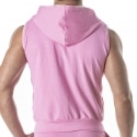 TOF Paris Sporty Sleeveless Hoodie - Pink