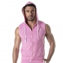 TOF Paris Sporty Sleeveless Hoodie - Pink