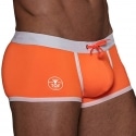 TOF Paris Boxer de Bain Neon Orange Fluo