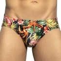 ES Collection Hawaiian Swim Briefs - Black