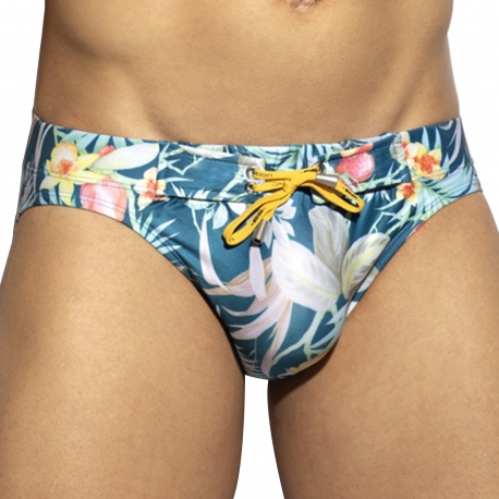 ES Collection Hawaiian Swim Briefs - Blue