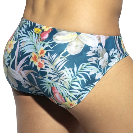 ES Collection Hawaiian Swim Briefs - Blue