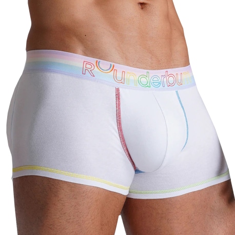 Rounderbum Boxer Padded Neon Pride Blanc