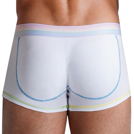 Rounderbum Boxer Padded Neon Pride Blanc