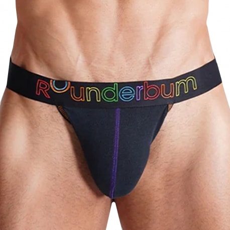 Rounderbum Neon Pride Lift Jock - Black