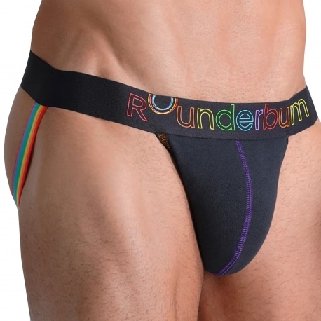 Rounderbum Neon Pride Lift Jock - Black