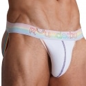 Rounderbum Jock Strap Lift Neon Pride Blanc