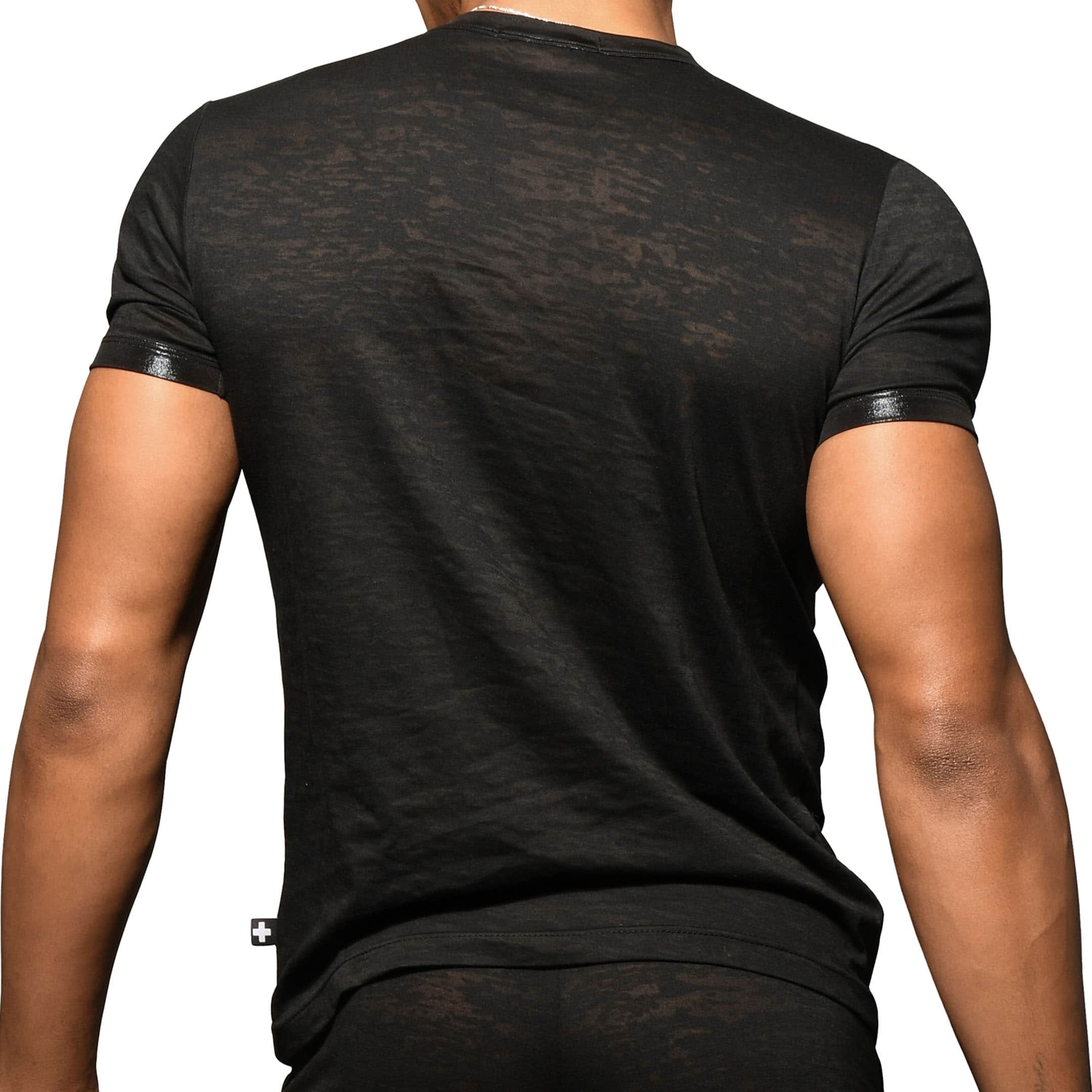 Andrew Christian Carbon Burnout T-Shirt - Black | INDERWEAR
