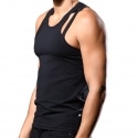 Andrew Christian Unleashed Double Strap Tank Top - Black