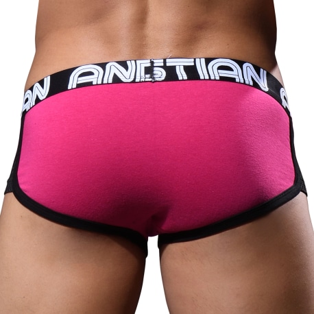 Andrew Christian Show-It Retro Pop Trunks - Fuchsia