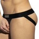 ES Collection Glitter Net Jock - Black