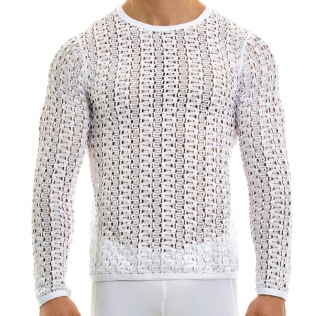 Modus Vivendi Hole Longsleeves T-Shirt - White