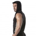 TOF Paris Sporty Sleeveless Hoodie - Black