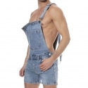 SKU Short Jeans Overalls - Indigo Blue