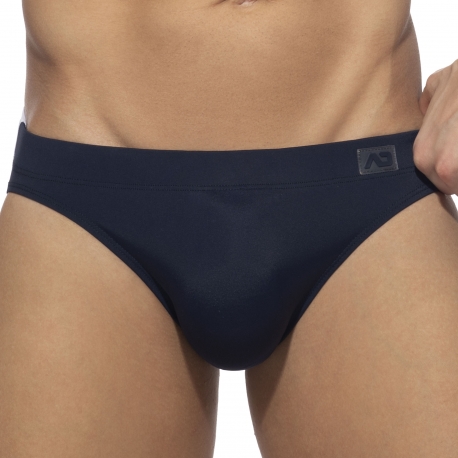 Addicted Bicolor Swim Briefs - Navy - White