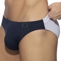 Addicted Bicolor Swim Briefs - Navy - White