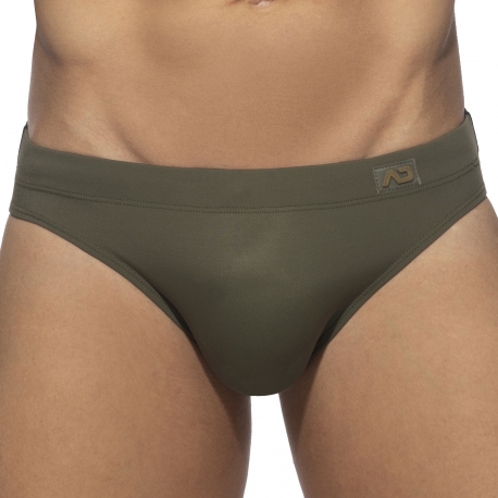 Addicted Bicolor Swim Briefs - Khaki - Black