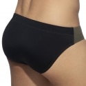 Addicted Bicolor Swim Briefs - Khaki - Black