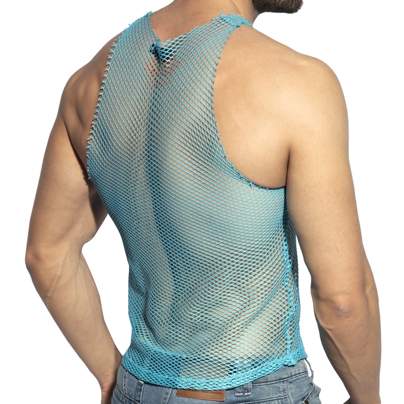 ES Collection Net Tank Top - Turquoise