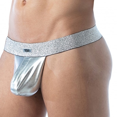 TOF Paris Magic Stringless Thong - Silver