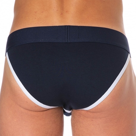 SKU Logo Cotton Tanga Briefs - Navy