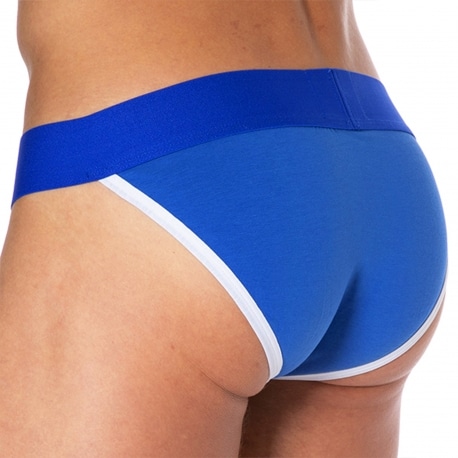 SKU Slip Tanga Logo Coton Bleu Roi