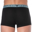 Emporio Armani Boxer Mixed Waistband Coton Noir - Bleu