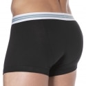 Emporio Armani Boxer Mixed Waistband Coton Noir - Blanc