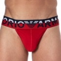 Emporio Armani Jock Strap Megalogo Coton Rouge