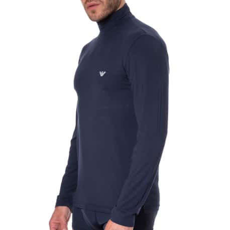 Emporio Armani Sweatshirt Soft Modal Bleu Marine