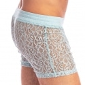 L'Homme invisible Short Lounge Fleur d'Ether Bleu Glacier