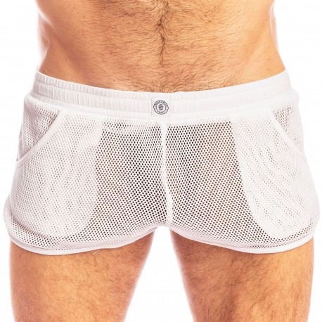 Men See Through Drawstring Lightweight Boxer Shorts Lounge Short Pants  Underwear