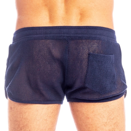 L'Homme invisible Madrague Split Shorts - Navy