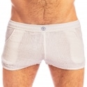 L'Homme invisible Short Split Palm Spring Blanc