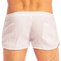 L'Homme invisible Short Split Palm Spring Blanc