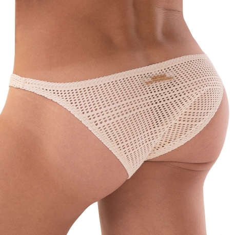 Barcode Baquil Mesh Briefs - Nude