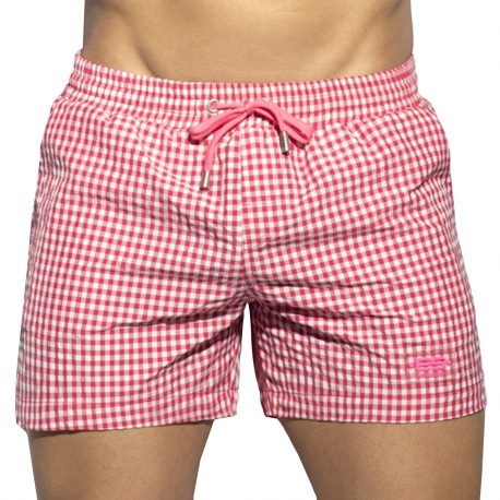 ES Collection Chess Swim Shorts - Fuchsia