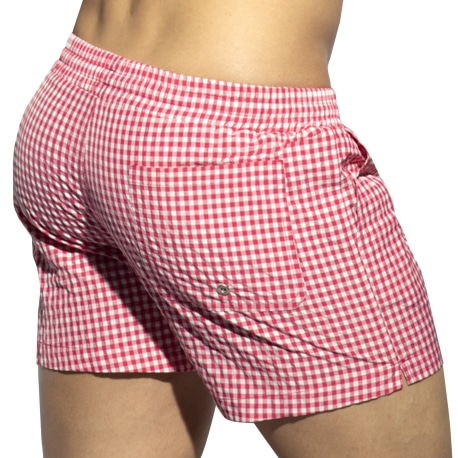 ES Collection Short de Bain Chess Fuchsia