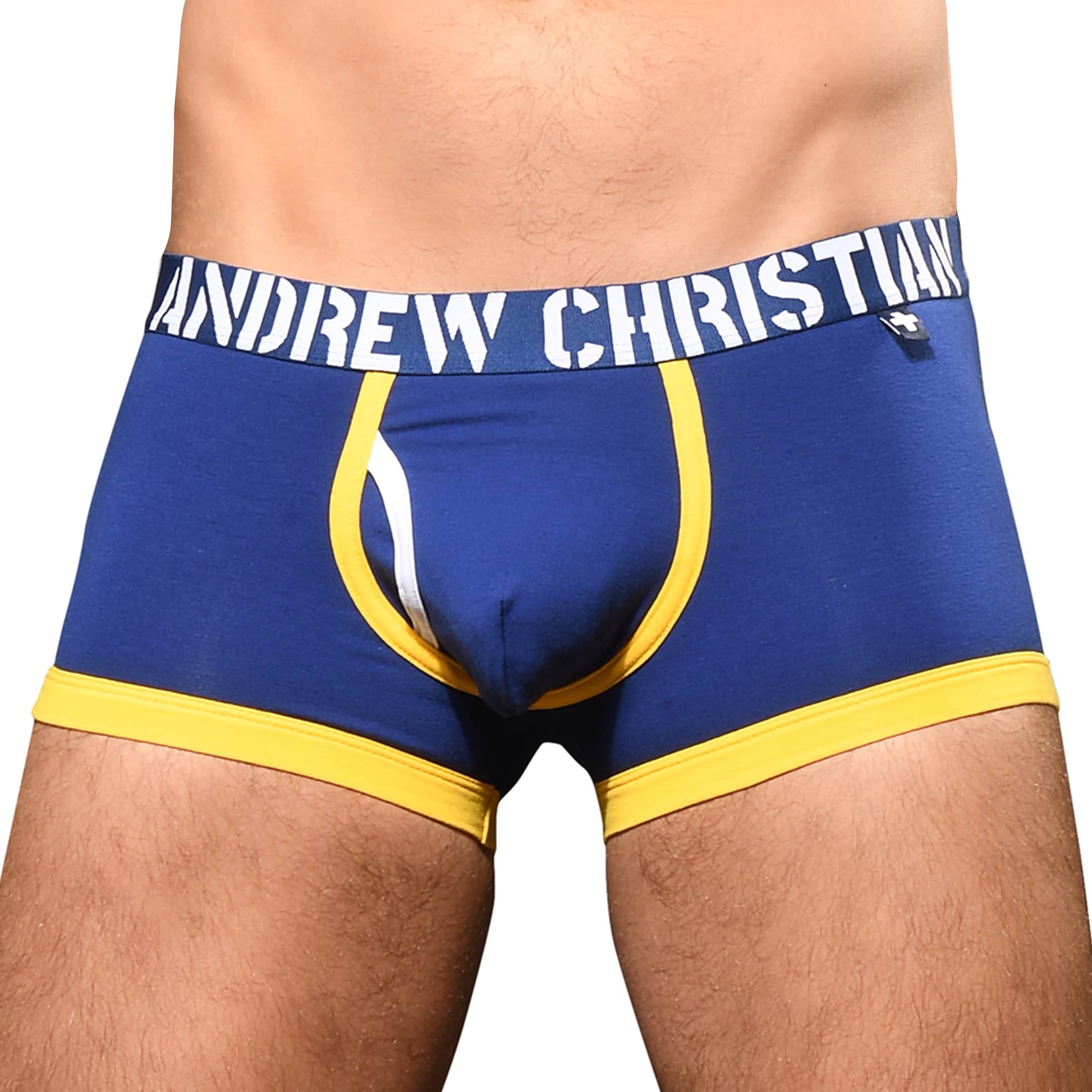 Andrew Christian Almost Naked Fly Tagless Trunks Navy Inderwear